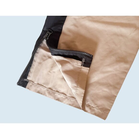 RAGGED PRIEST Nylon Oversized Cargo Track Pants Tan Black Sz 10 - Picture 6 of 8